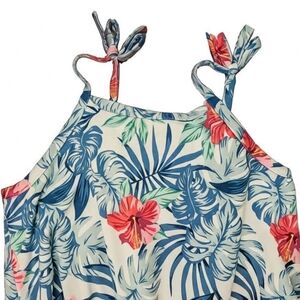 Tommy Bahama Kids Floral Dress - Blue and Pink